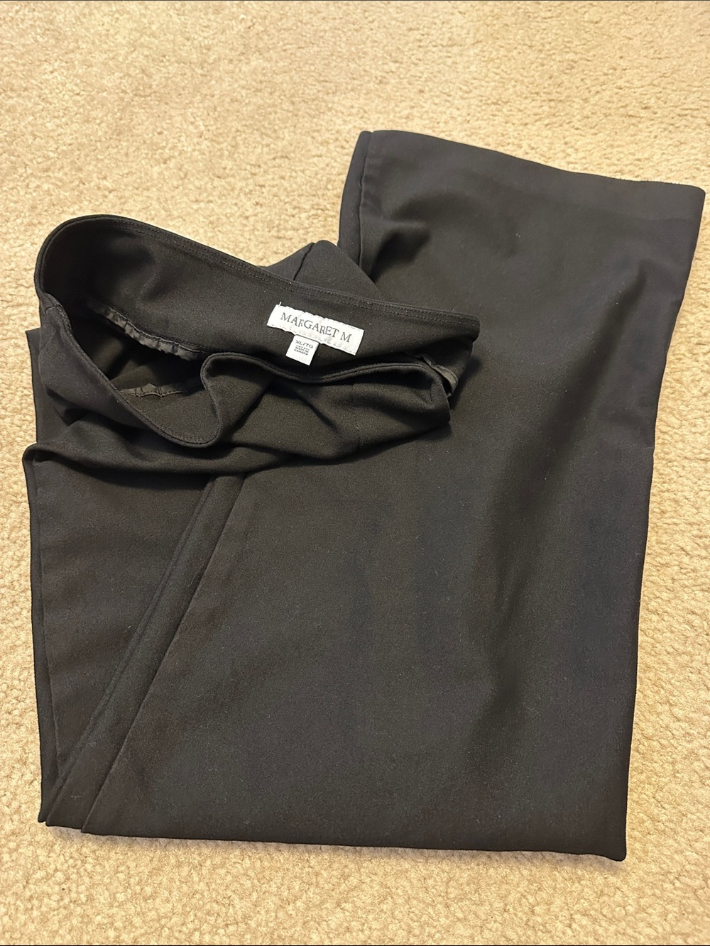 Margaret M Black Wide-Leg Women’s Dress Pants